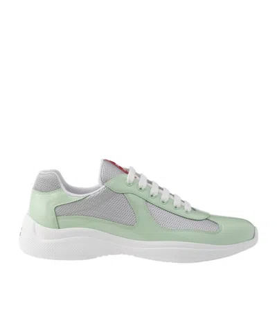 Prada America's Cup Sneakers In Gray