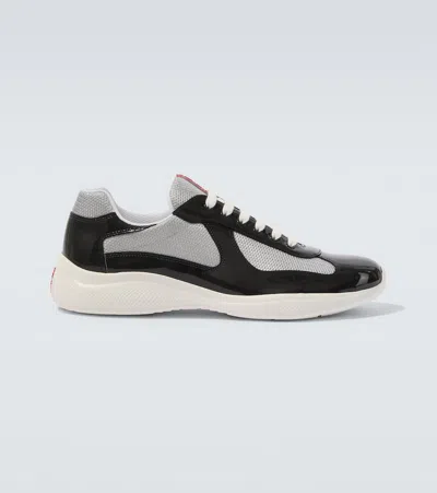 Prada America's Cup Sneakers In Gray