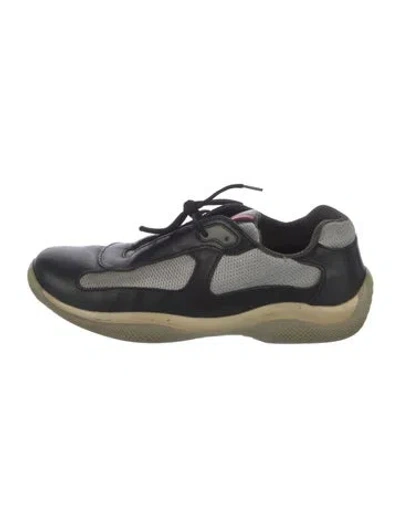 Pre-owned Prada America's Cup Sneakers In Gray