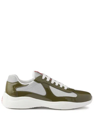 Prada America's Cup Sneakers In Green