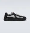 Prada Recycled Polyester-blend Sneakers In Nero