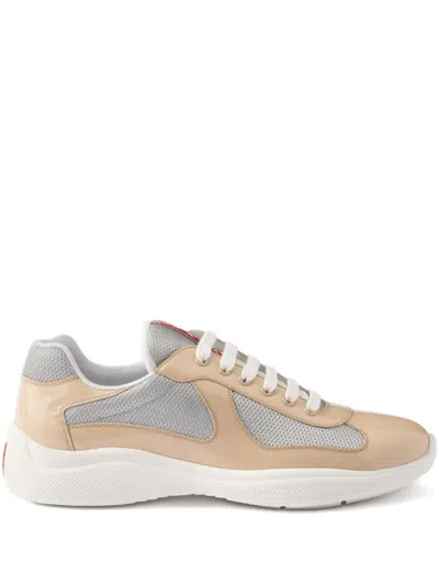 Prada America's Cup Sneakers In Neutral