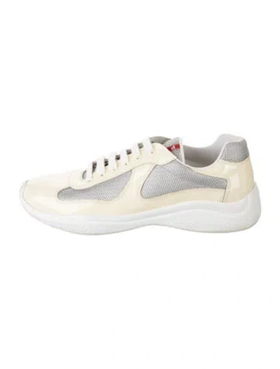 Pre-owned Prada America's Cup Sneakers In Neutral