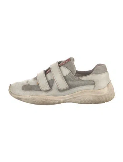 Pre-owned Prada America's Cup Sneakers In Neutral