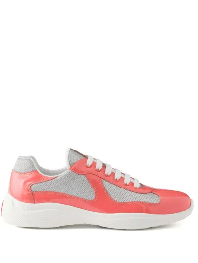 Prada America's Cup Sneakers In Orange