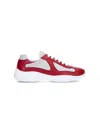 Prada America's Cup Sneakers In Red