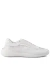 Prada America's Cup Re-nylon And Bike Fabric Sneakers In Weiss