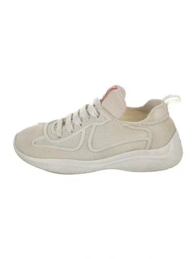 Pre-owned Prada America's Cup Sneakers In White