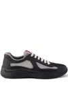 Prada Recycled Polyester-blend Sneakers In Black