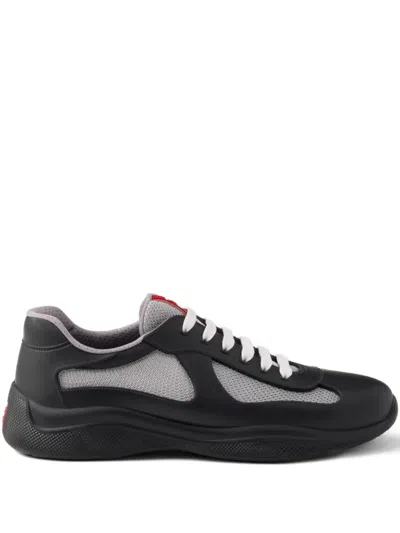 PRADA AMERICA'S CUP LOGO BADGE SNEAKERS