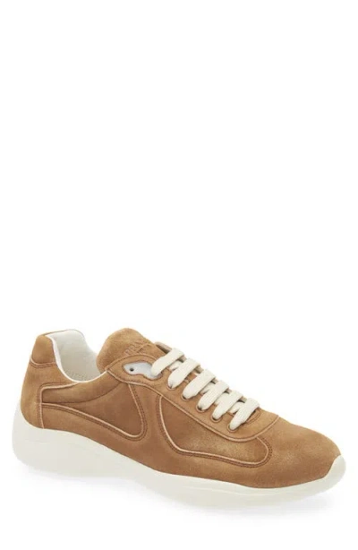 PRADA PRADA AMERICA'S CUP SUEDE SNEAKER