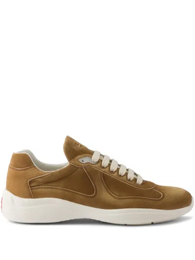 PRADA AMERICA'S CUP SUEDE SNEAKERS