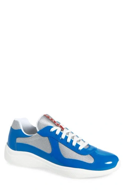 PRADA PRADA AMERICA'S CUP VERNICE BIKE LOW TOP SNEAKER