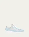 Prada Multicolor Leather And Fabric America's Cup Sneaker 25s In Multicoloured