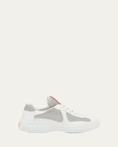 PRADA AMERICA'S CUP VERNICE PATENT RUNNER SNEAKERS
