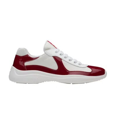 Pre-owned Prada America's Cup 'white Ruby Red'