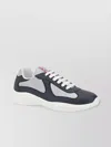 Prada Chunky Black Sneakers With Textured Panels