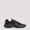 Prada Fabric And Leather America S Cup Sneakers In Nero