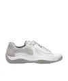 Prada Americas Cup Original Lace-up Sneakers In White