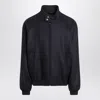 Prada Blue Wool And Cashmere Zip Jacket In Blue