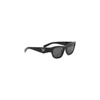 Prada Angular Black Acetate Sunglasses With Dark Lenses In Black