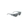 Prada Angular Frame Grey Acetate Sunglasses With Iconic Logo In Grey