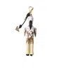 Prada Animal Key Ring Charm With Metal Ring In Multi