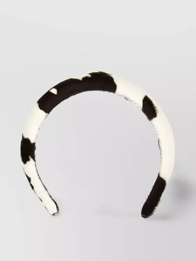 Prada Animal Print Calf Hair Headband