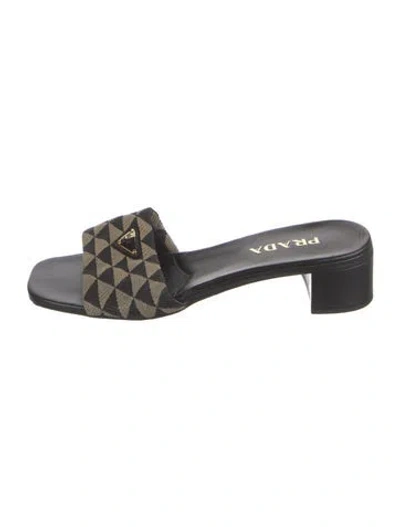 Pre-owned Prada Animal Print Slides