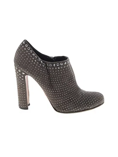 Pre-owned Prada Ankle Boots In Brown