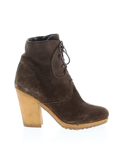 Pre-owned Prada Ankle Boots In Brown