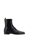 Prada Black Slip On Boots In Nero