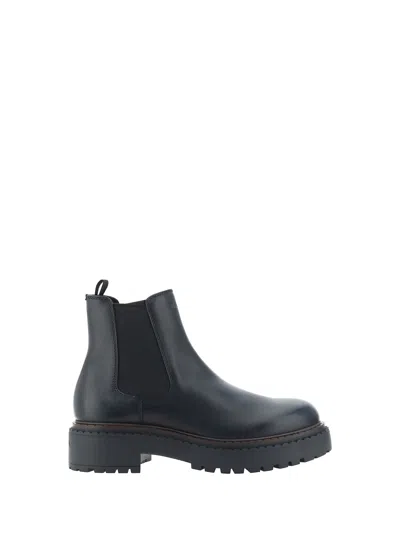 Prada Ankle Boots In Nero