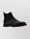 Prada Ankle Boots With Elastic Side Panels In Black