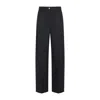 Prada Anthracite Grey Virgin Wool Pants In Black
