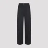 Prada Anthracite Grey Wool Pants In Black