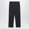 Prada Safety-pin Detail Wool Trousers Clothing In Black