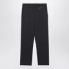 Prada Safety Pin Wool Tailored Pants In Gray