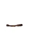 Prada Women Dark Brown Leather Belt, 30 Luxury Belts For Women Darveys In Ebony