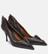 Prada Antiqued 55 Leather Pumps In Multi