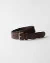 Prada Antiqued Leather Belt