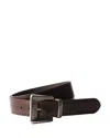 Prada Antiqued Leather Belt In Brown