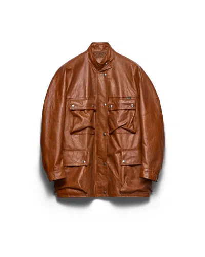 Prada The Printada Washed Re-nandlon Rain Jacket In Size 40 In Black