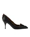 Prada Leather Pumps In Multi