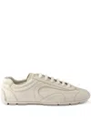 Prada Antiqued Sneakers Aus Nappaleder In Nude