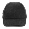 Prada Virgin Wool Felt Baseball Cap In Grey