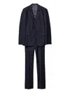 Prada Single-breasted Cashmere And Wool Suit In Blue