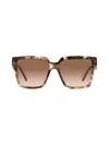 Prada Pr 24zs 07r0a6 56mm Womens Square Sunglasses In Brown