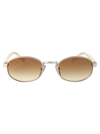 Prada Argento Steel Sunglasses In Neutral