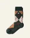 Prada Multicolor Cotton Socks In Bosco
